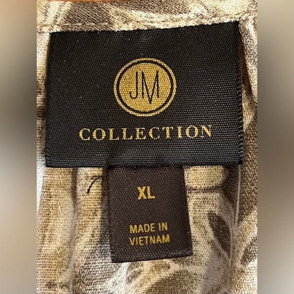 JM Collection XL Ladies print top with elastic band - Picture 5 of 5